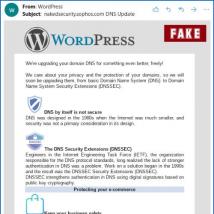 科技资讯:针对WordPress和其他托管服务提供商的安全DNS网络钓鱼活动正在增加