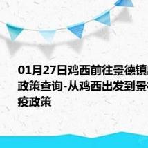 01月27日鸡西前往景德镇出行防疫政策查询-从鸡西出发到景德镇的防疫政策