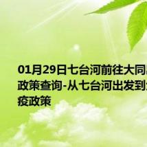 01月29日七台河前往大同出行防疫政策查询-从七台河出发到大同的防疫政策