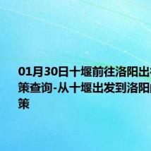 01月30日十堰前往洛阳出行防疫政策查询-从十堰出发到洛阳的防疫政策