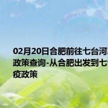 02月20日合肥前往七台河出行防疫政策查询-从合肥出发到七台河的防疫政策