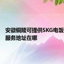 安徽铜陵可提供SKG电饭煲维修服务地址在哪