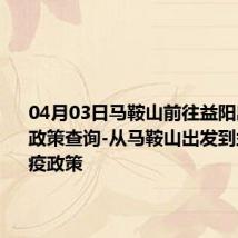 04月03日马鞍山前往益阳出行防疫政策查询-从马鞍山出发到益阳的防疫政策