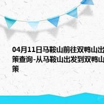 04月11日马鞍山前往双鸭山出行防疫政策查询-从马鞍山出发到双鸭山的防疫政策