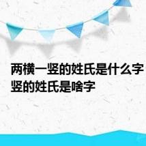 两横一竖的姓氏是什么字 两横一竖的姓氏是啥字