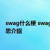 swag什么梗 swag的意思介绍