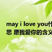 may i love you什么意思 愿我爱你的含义