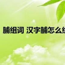 脯组词 汉字脯怎么组词