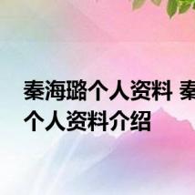 秦海璐个人资料 秦海璐个人资料介绍