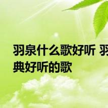 羽泉什么歌好听 羽泉经典好听的歌