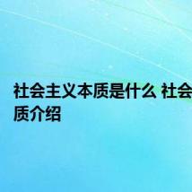 社会主义本质是什么 社会主义本质介绍