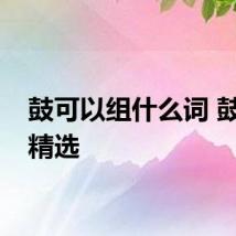 鼓可以组什么词 鼓组词精选