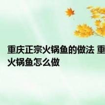 重庆正宗火锅鱼的做法 重庆正宗火锅鱼怎么做