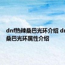 dnf热辣桑巴光环介绍 dnf热辣桑巴光环属性介绍