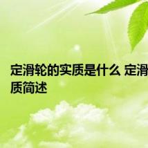 定滑轮的实质是什么 定滑轮的实质简述