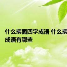 什么拂面四字成语 什么拂面四字成语有哪些