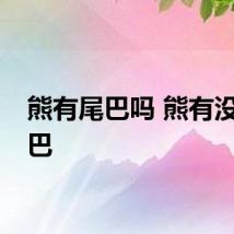 熊有尾巴吗 熊有没有尾巴