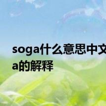 soga什么意思中文 soga的解释