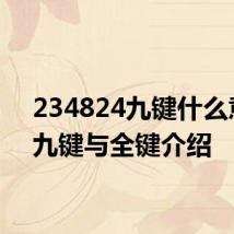 234824九键什么意思 九键与全键介绍