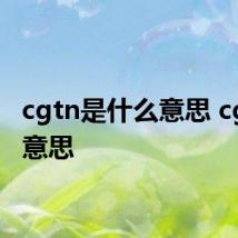 cgtn是什么意思 cgtn的意思