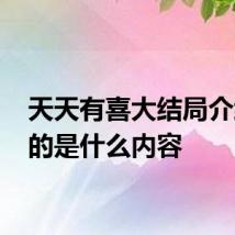 天天有喜大结局介绍 讲的是什么内容