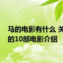 马的电影有什么 关于马的10部电影介绍