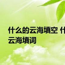 什么的云海填空 什么的云海填词