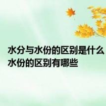 水分与水份的区别是什么 水分与水份的区别有哪些