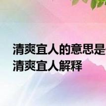 清爽宜人的意思是什么 清爽宜人解释