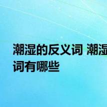 潮湿的反义词 潮湿反义词有哪些