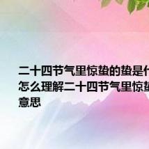 二十四节气里惊蛰的蛰是什么意思 怎么理解二十四节气里惊蛰的蛰的意思