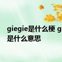 giegie是什么梗 giegie是什么意思