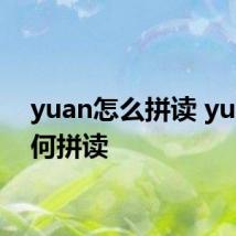 yuan怎么拼读 yuan如何拼读