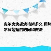 奥尔良烤翅烤箱烤多久 用烤箱烤奥尔良烤翅的时间和做法