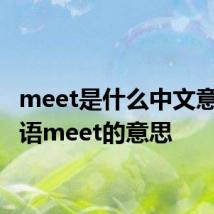 meet是什么中文意思 英语meet的意思