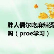 胖人偶尔吃麻辣烫可以吗（proe学习）