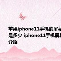 苹果iphone11手机的屏幕分辨率是多少 iphone11手机屏幕分辨率介绍