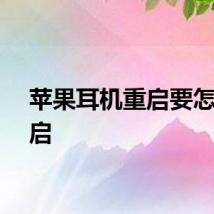 苹果耳机重启要怎么重启