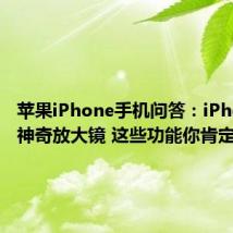 苹果iPhone手机问答：iPhone的神奇放大镜 这些功能你肯定不知道