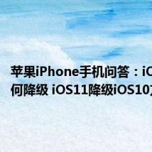 苹果iPhone手机问答：iOS11如何降级 iOS11降级iOS10方法