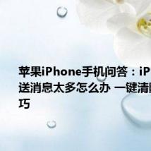 苹果iPhone手机问答：iPhone推送消息太多怎么办 一键清除通知技巧