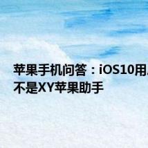 苹果手机问答：iOS10用户打开不是XY苹果助手