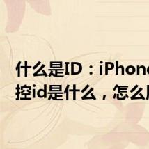 什么是ID：iPhone的触控id是什么，怎么用