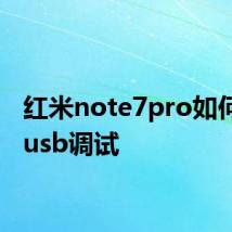 红米note7pro如何打开usb调试