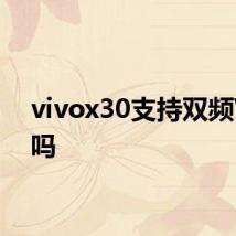 vivox30支持双频WiFi吗