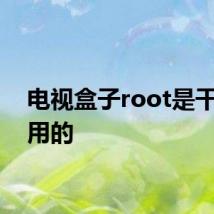 电视盒子root是干什么用的