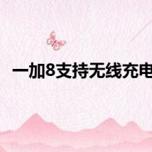 一加8支持无线充电吗