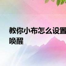 教你小布怎么设置语音唤醒