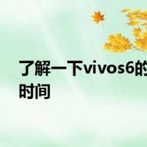 了解一下vivos6的上市时间