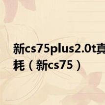 新cs75plus2.0t真实油耗（新cs75）